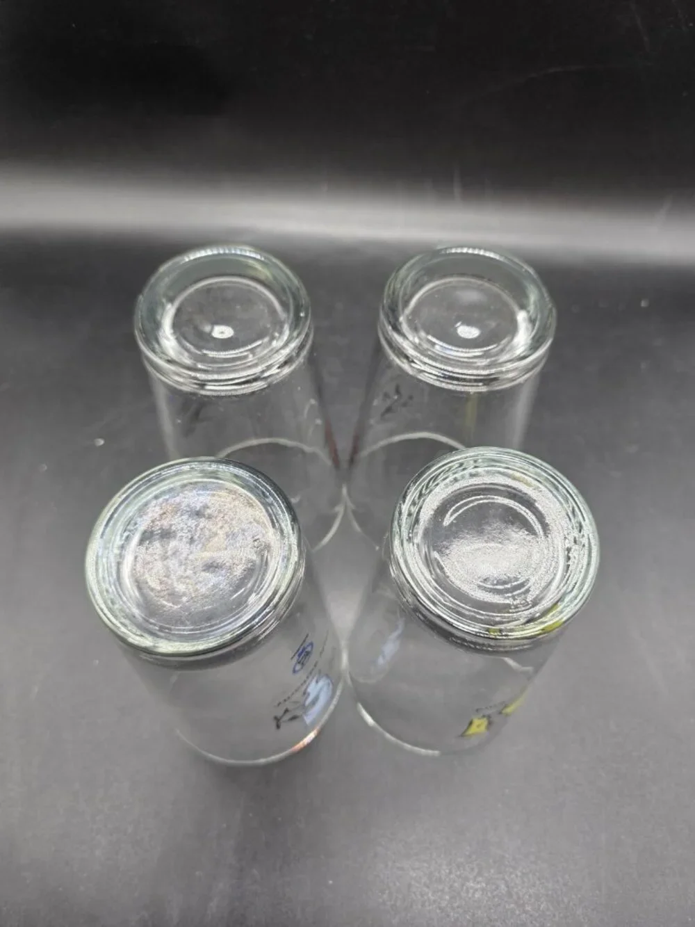 Bad Dog Wisdom Tall Drinking Glasses Set of 4 Whimsical Barware Canine Puppy
